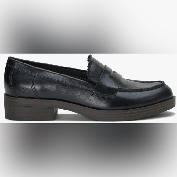 ✨ NWT & NIB Lucky Brand Floriss Black Leather Penny Loafers — Size 9M 🖤 - Picture 11 of 12